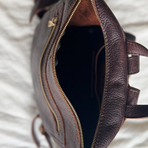 Portland Leather Tote Backpack - Picture 5 of 6